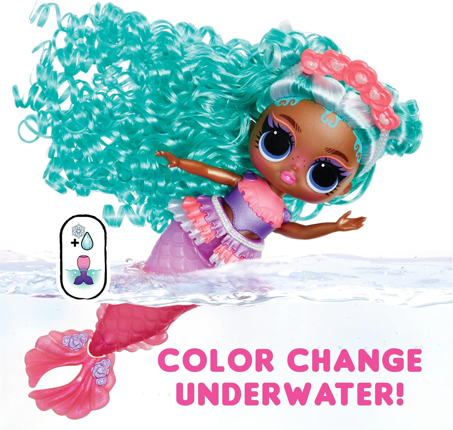 Fashion Doll with Color Changing Tail W113078