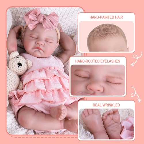 20'' Realistic Vinyl Baby Doll with Outfit Set K56526