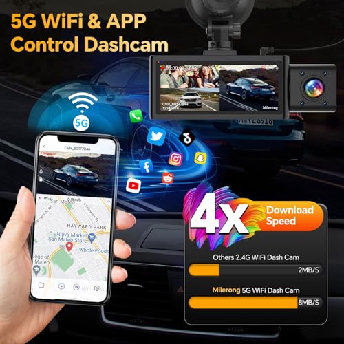 3 Channel Dual Dash Camera with 64GB Card A441933