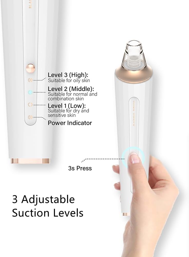 Black Head Remover Tool with 4 Probes & 3 Modes Y4720