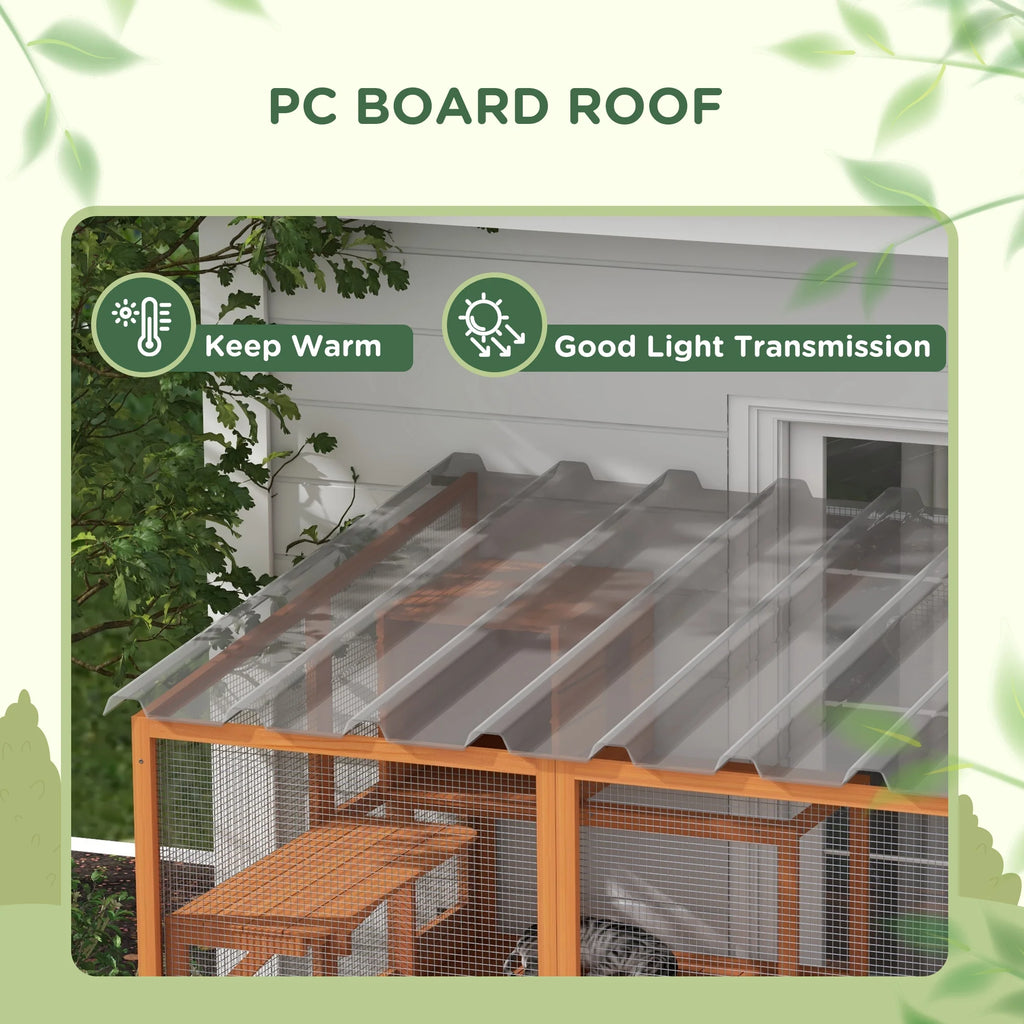 Catio Playground Cat Window Box Outside Enclosure with Scratching Post H2671
