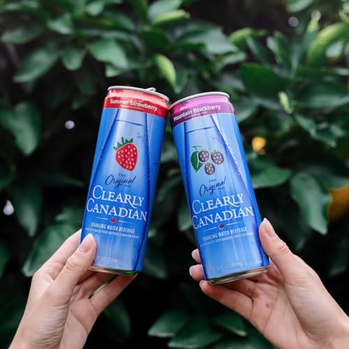 Clearly Canadian Mountain Blackberry Sparkling Water, 24-Pack P269