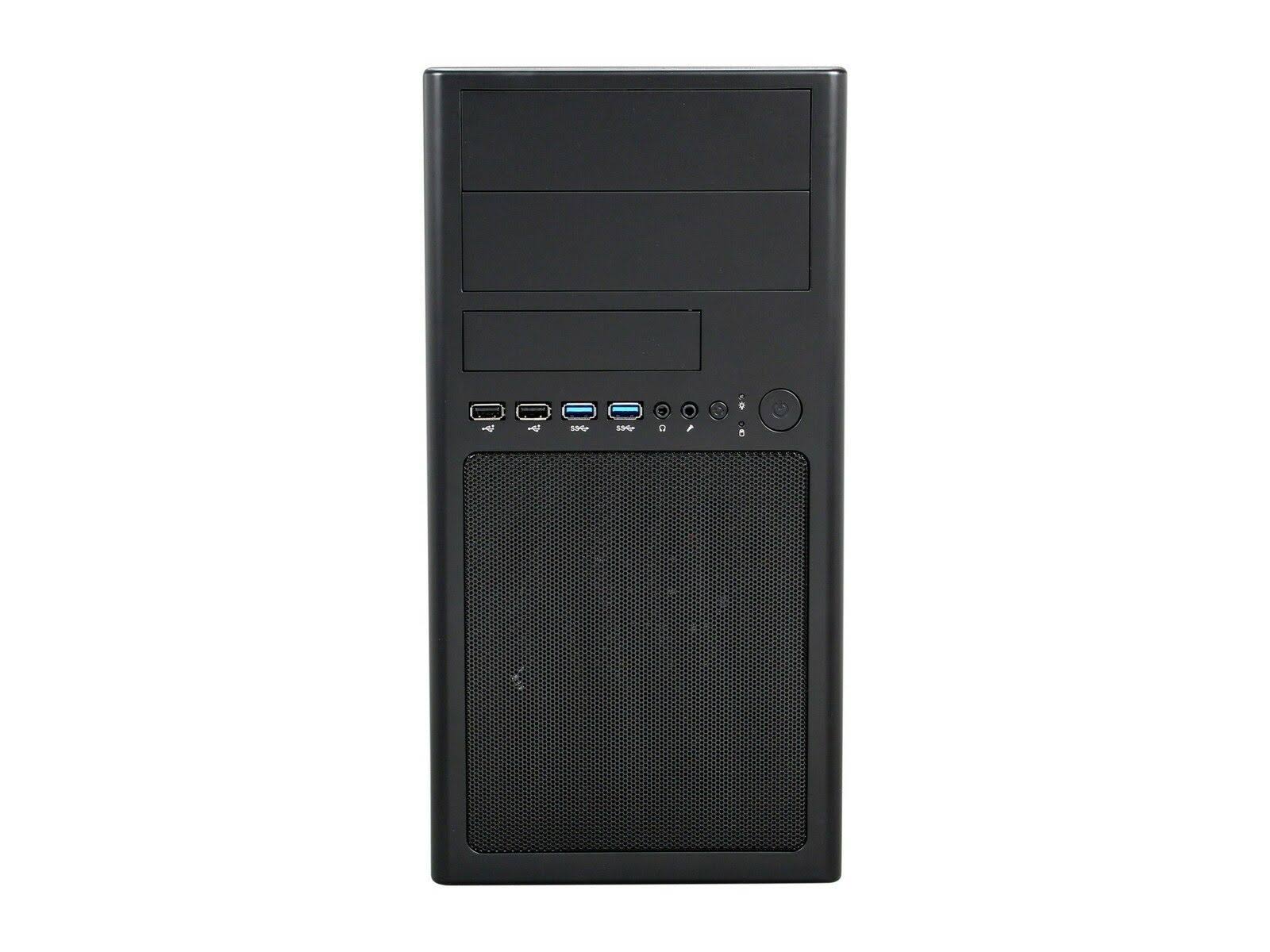 Micro-ATX Mini Tower Computer Case with Dual USB 3.0 Dual Fans M485