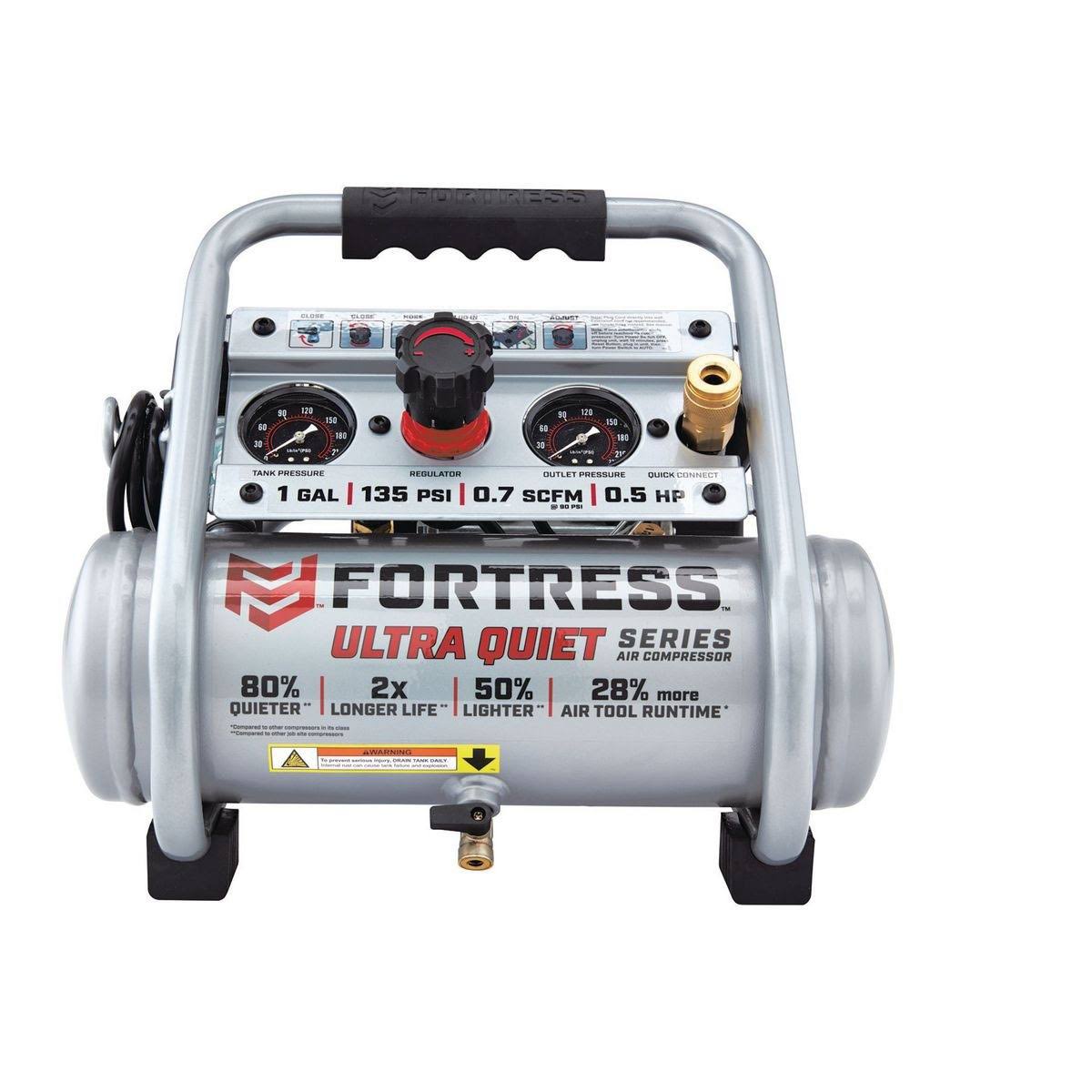 1 Gallon 135 PSI Ultra Quiet Hand Carry Air Compressor J776