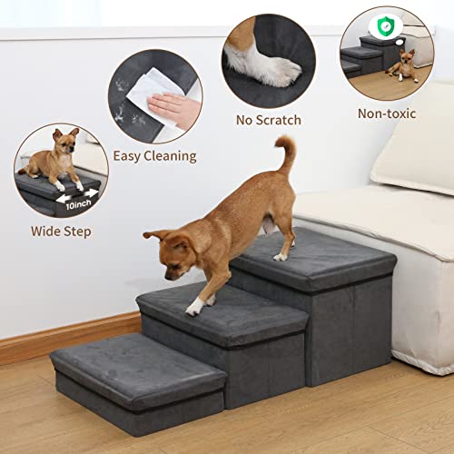 2-Tier Adjustable Pet Steps for Small Medium Dogs V55913