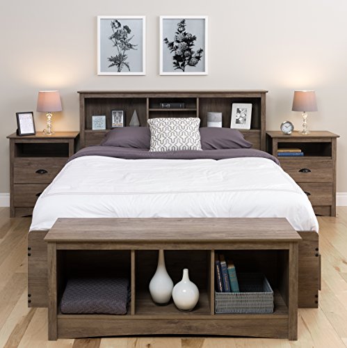 Black King Bookcase Headboard L24461