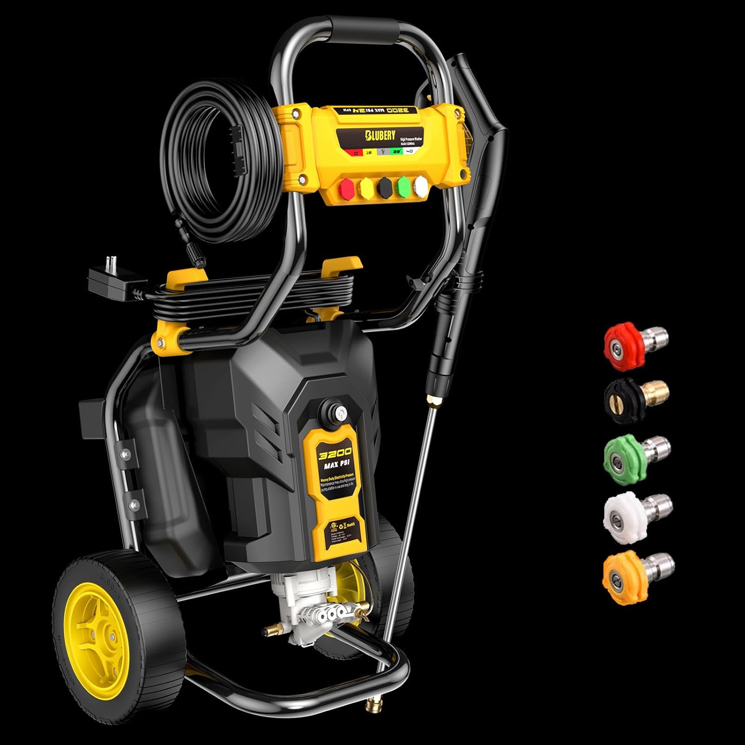3200 PSI Electric Pressure Washer with 30Ft Pressure Hose O177604
