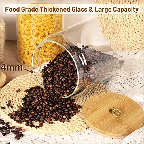 1 Gallon Glass Food Storage Jars with Bamboo Lids Z819205