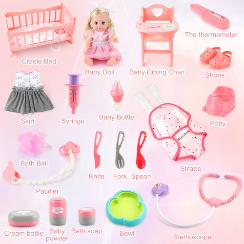Baby Doll Playset with Accessories S965605