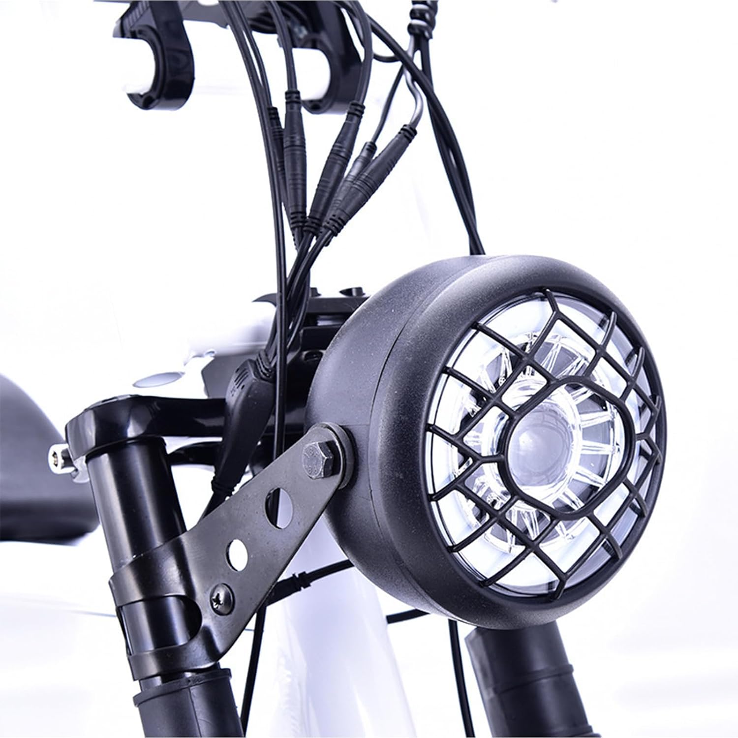 Retro 3 Pins Connector LED 24V 36V 48V 52V Waterproof Front Bike Head Light P97364