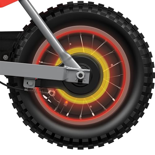 Red Kids Electric Motocross Bike, 14 Mph, 60 Min Runtime T86946