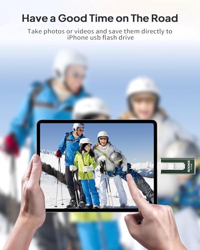 512GB USB Photo Memory Stick with USB C Adapter (Light Purple) H465080