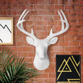 Large White Deer Head, 21 inch Z757