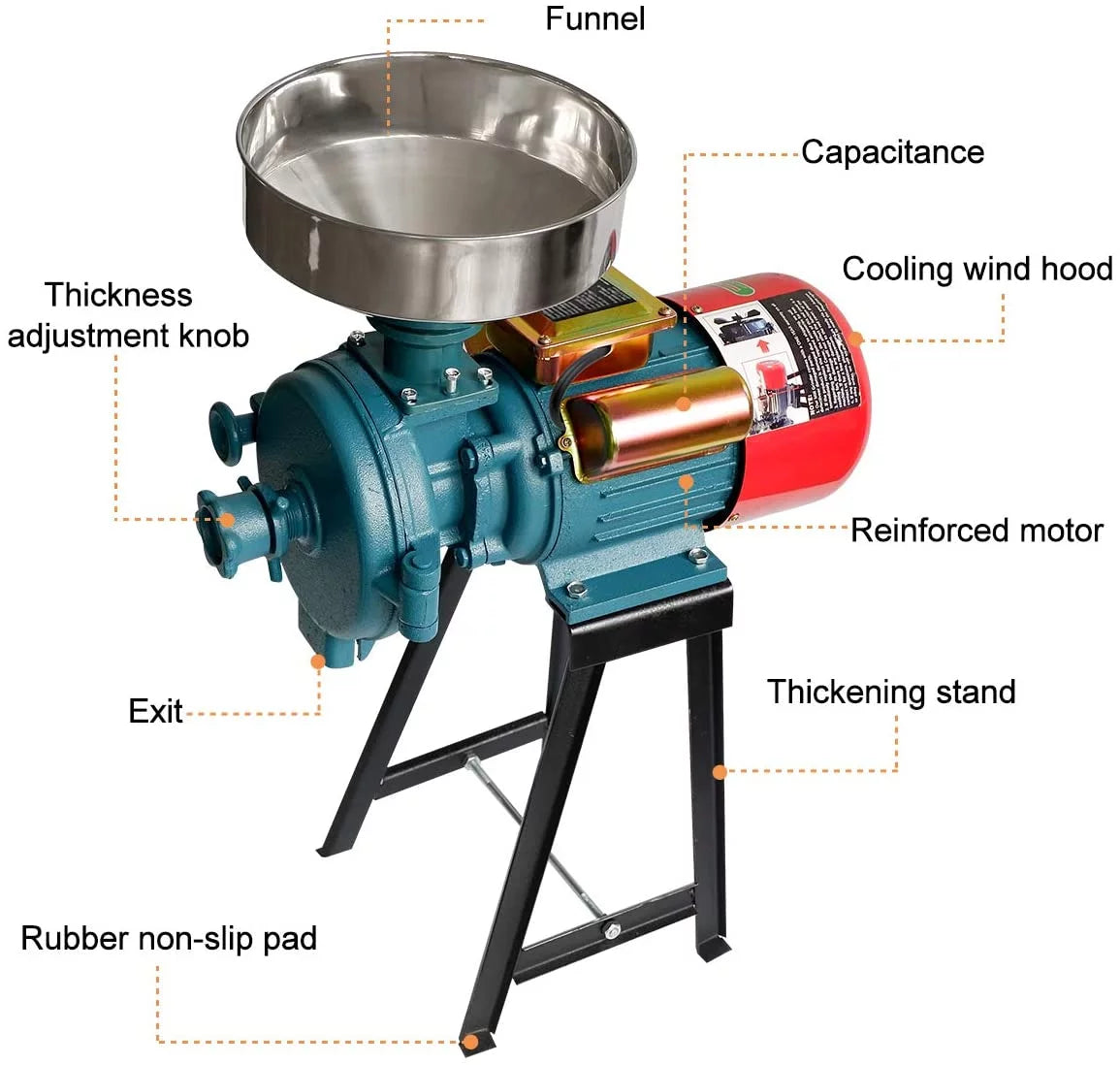 110V Electric Grain Mill Flour Grinder W9897