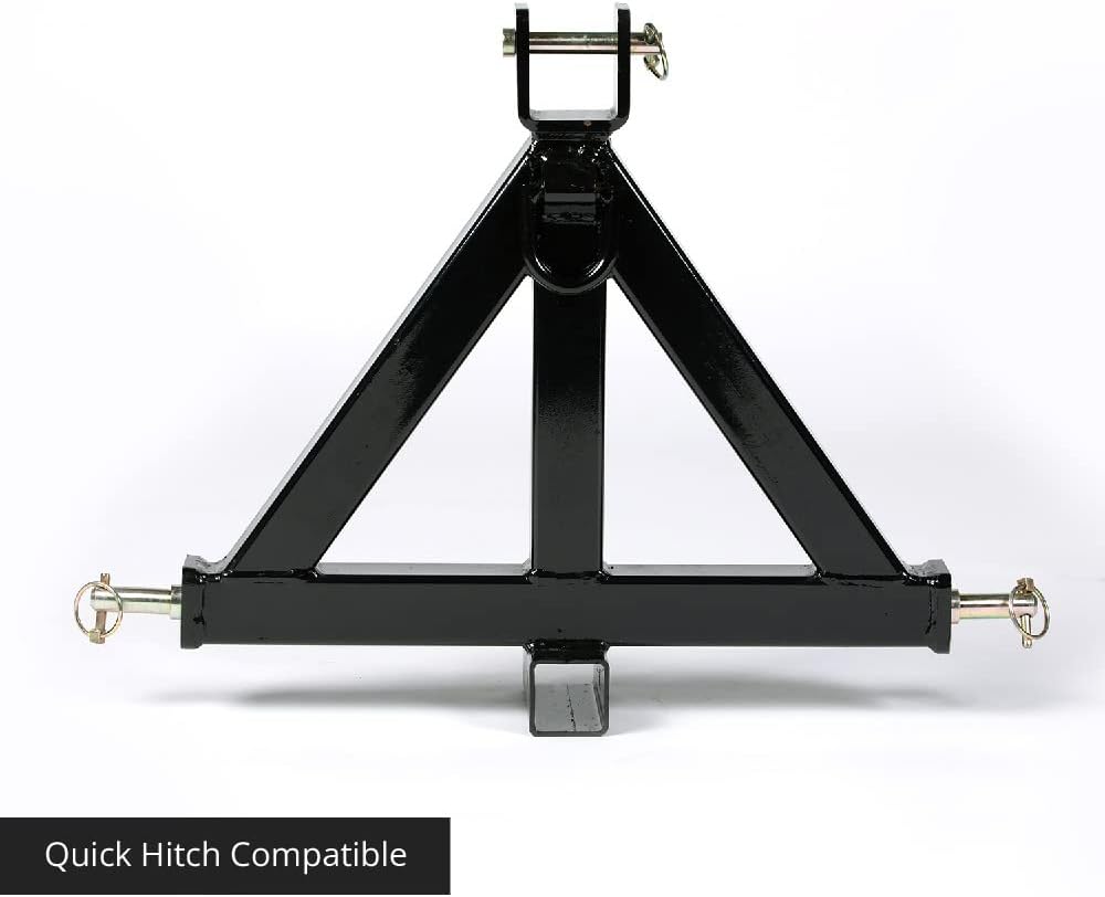 Heavy Duty 3 Point 2 Receiver Trailer Hitch Category 1 Tractor Tow Drawbar R3608