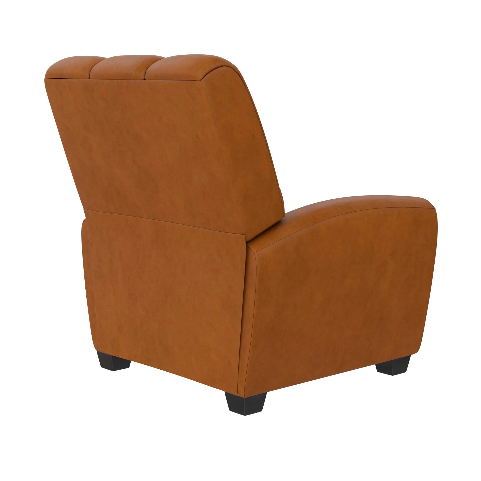 Camel Faux Leather Pushback Recliner Chair S33862