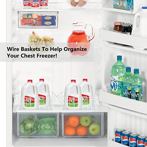 4 Pack Stackable Wire Freezer Organizer Baskets F150980