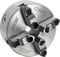 6" 4-Jaw Self-Centering Lathe Chuck, Plain Back, Two-Piece Reversible Jaws V641