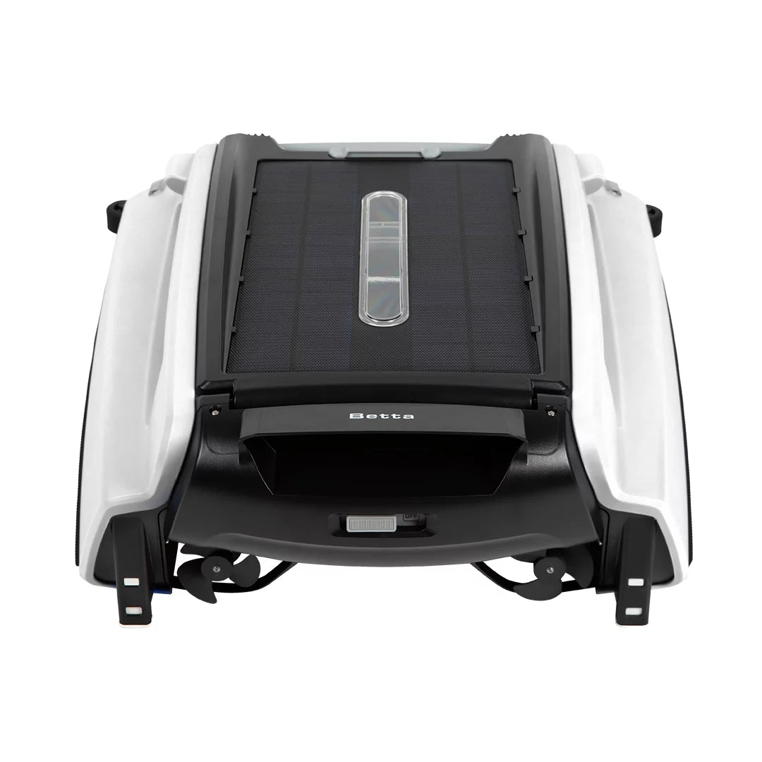 White Solar Powered Smart Robotic Pool Skimmer M45107