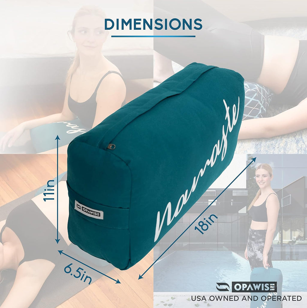 Rectangular Yoga Bolster with Washable Cover Y6927