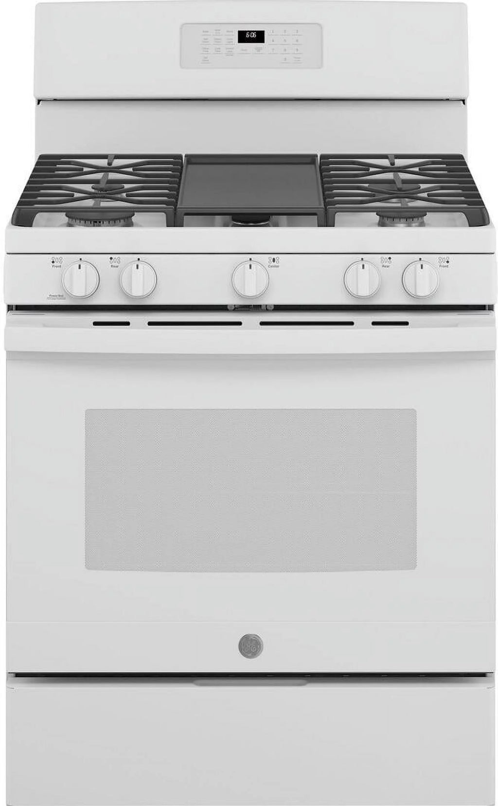 30 inch White Gas Range with 5 Burners and Storage Drawer S43867