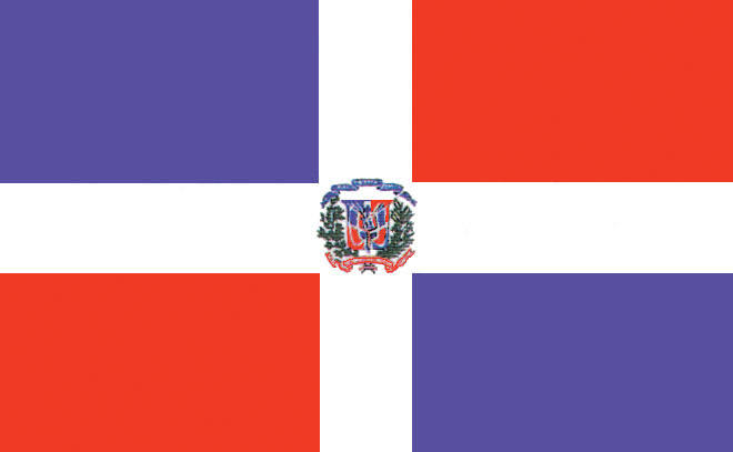 Dominican Republic Flag 3 x 5 Nylon P8184