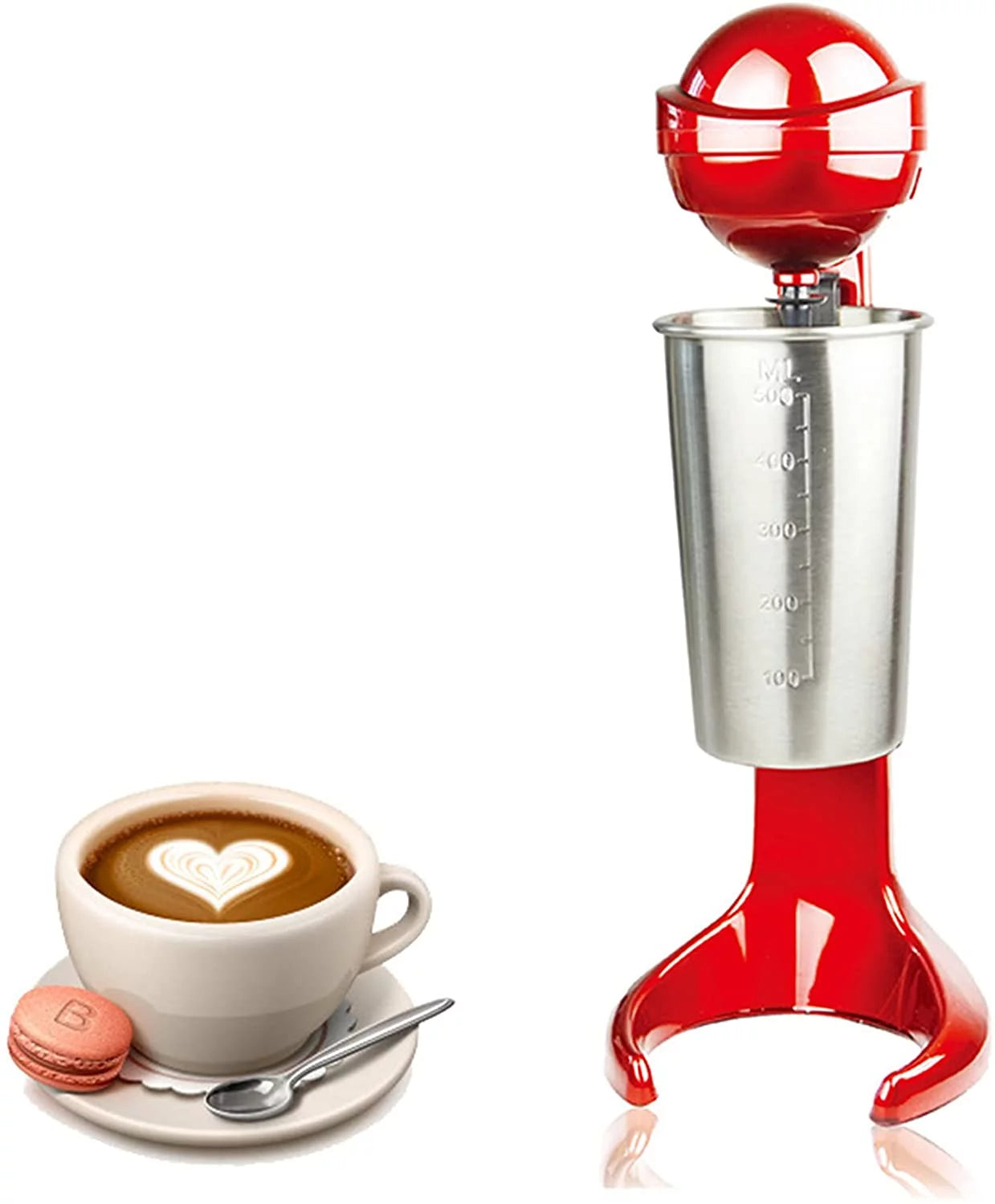 Red Stainless Steel Electric Milkshake Maker Y639543
