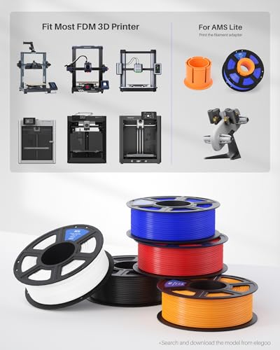 Black PETG Filament 1.75mm 2KG 2 Spool V3968