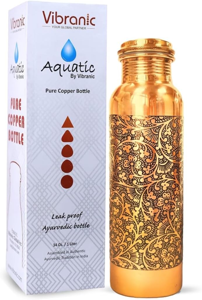 34oz Leak Proof Copper Water Bottle L77921