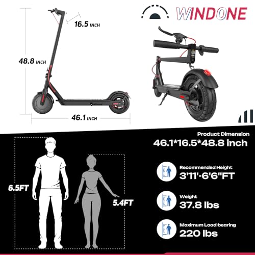 19MPH 17-Mile Range 430W Peak Motor Foldable Electric Scooter with 10" Tires & Dual Braking System N922179
