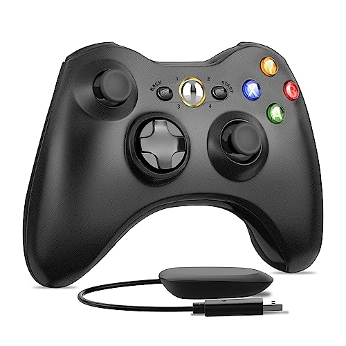 Black Wireless Controller for Xbox 360 S478