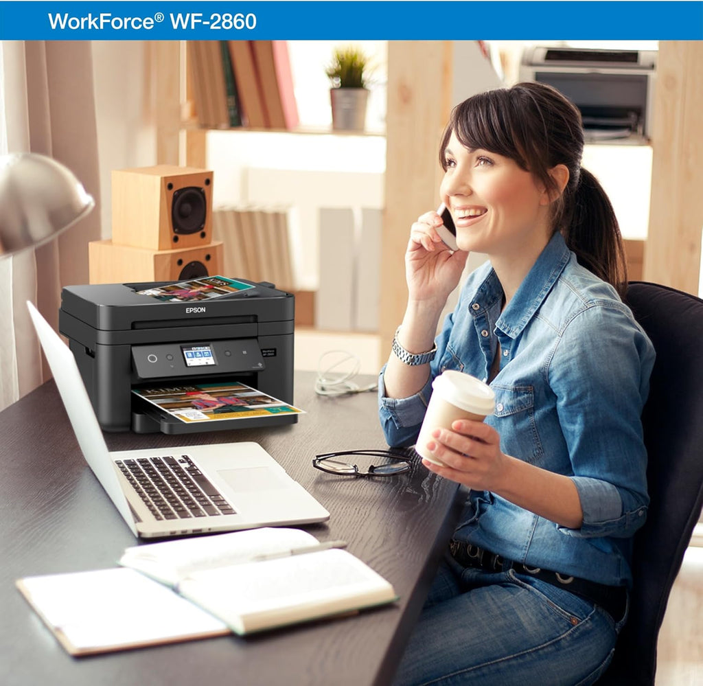 Wireless Color All-in-One Printer with Scanner, Copier, Fax J27343