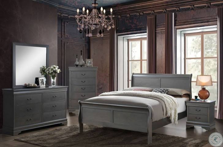 Gray Night Stand D887780