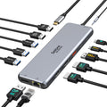 13 in 1 USB C Docking Station Dual Monitor Triple Monitor Hub D81182