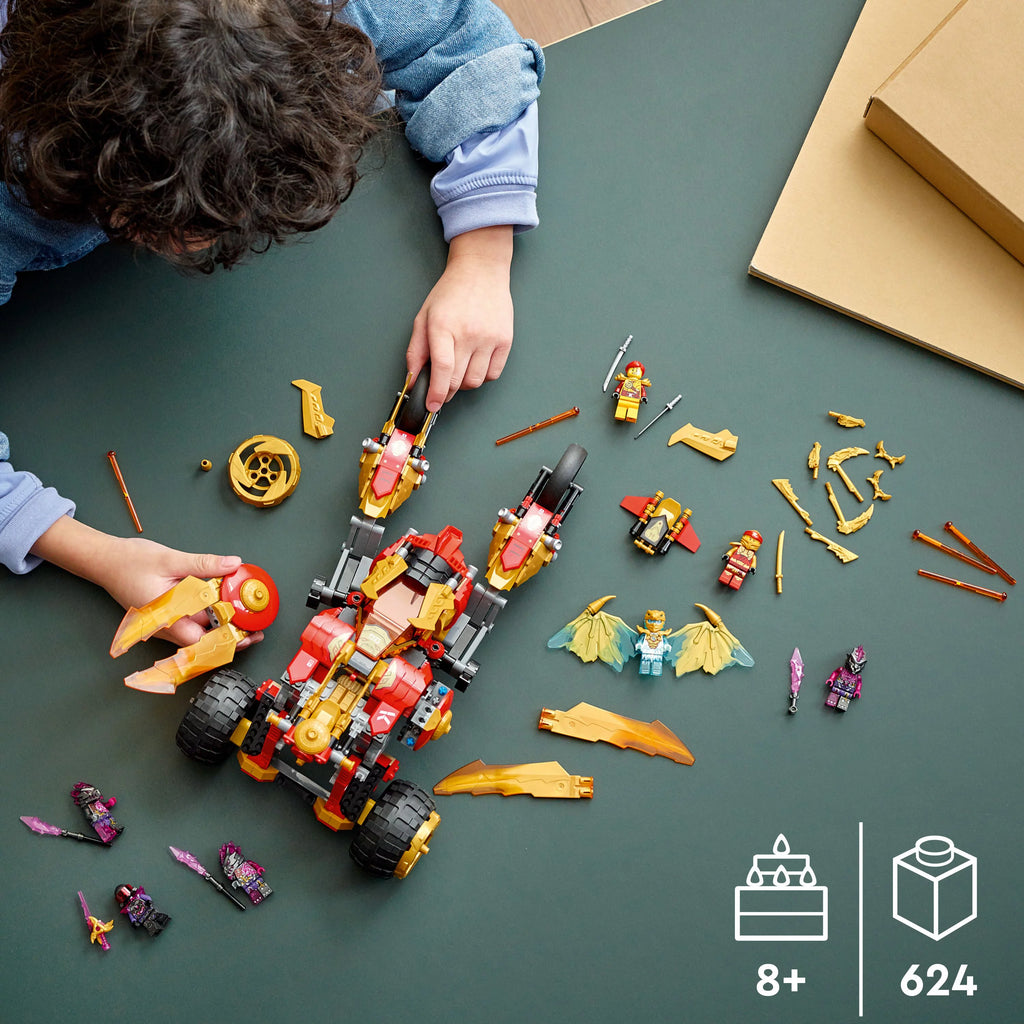 Multi-Terrain Car Toy Building Set for Kids Ages 8 Plus Y8466