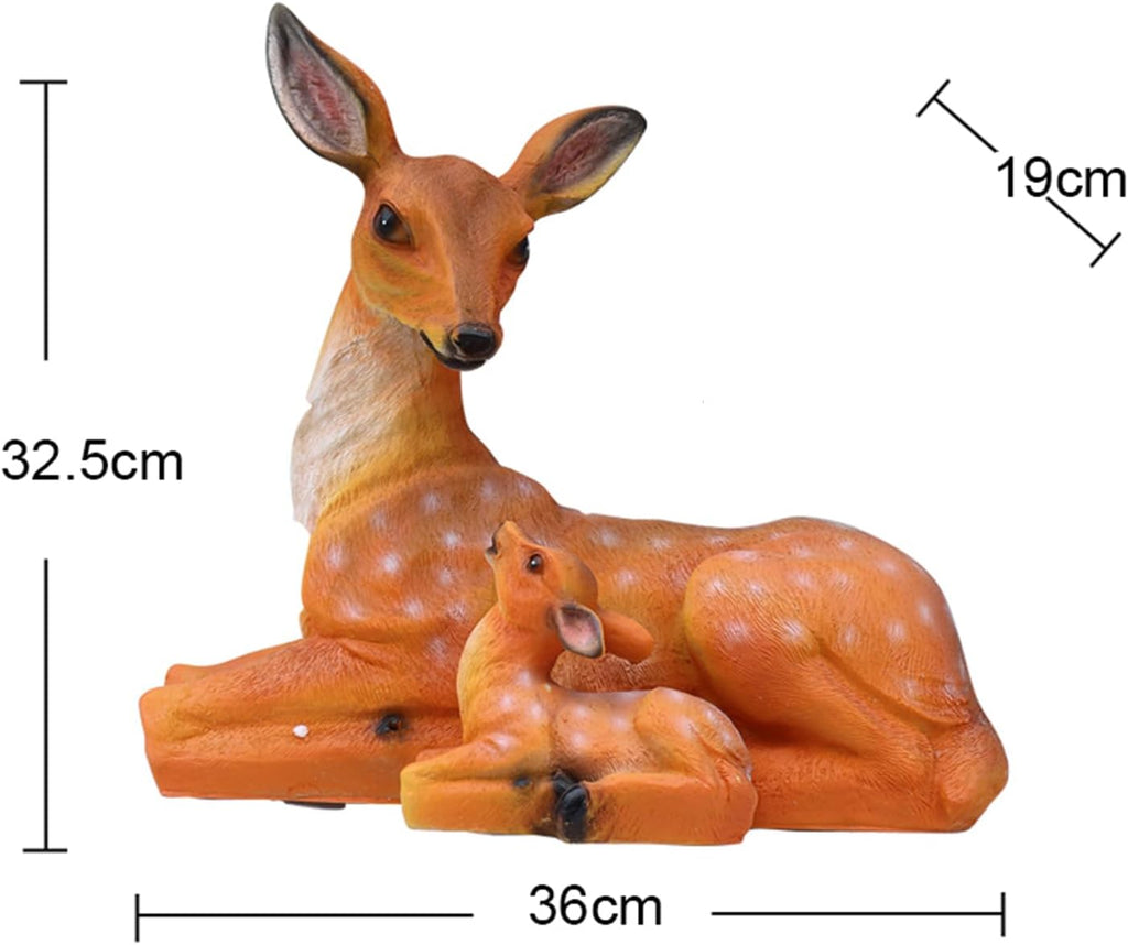 Sika Deer Animal Sculpture Lawn Statue L28715