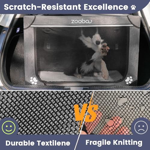 Charcoal Gray Portable Soft Dog Crate with Carry Bag Z800