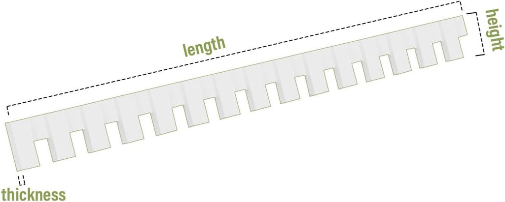 White PVC Dentil Trim H3030
