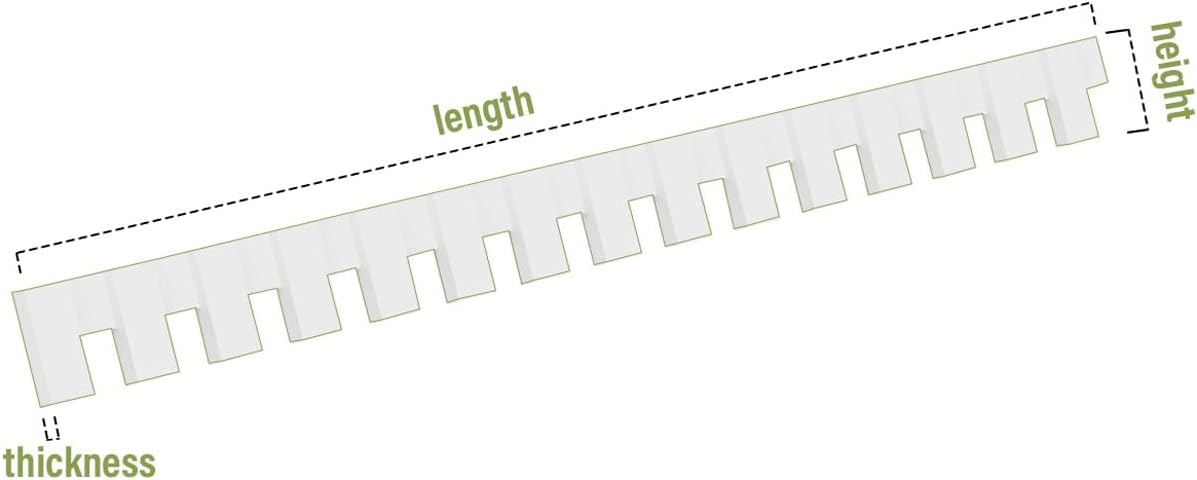 White PVC Dentil Trim H3030