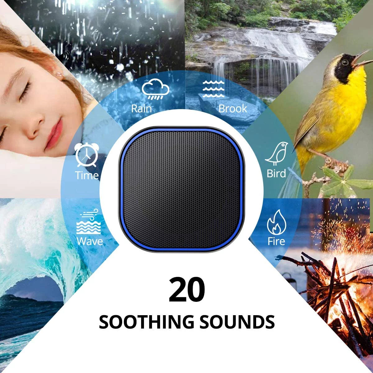 20 Non Looping Sound Machine with 32 Levels Volume H916