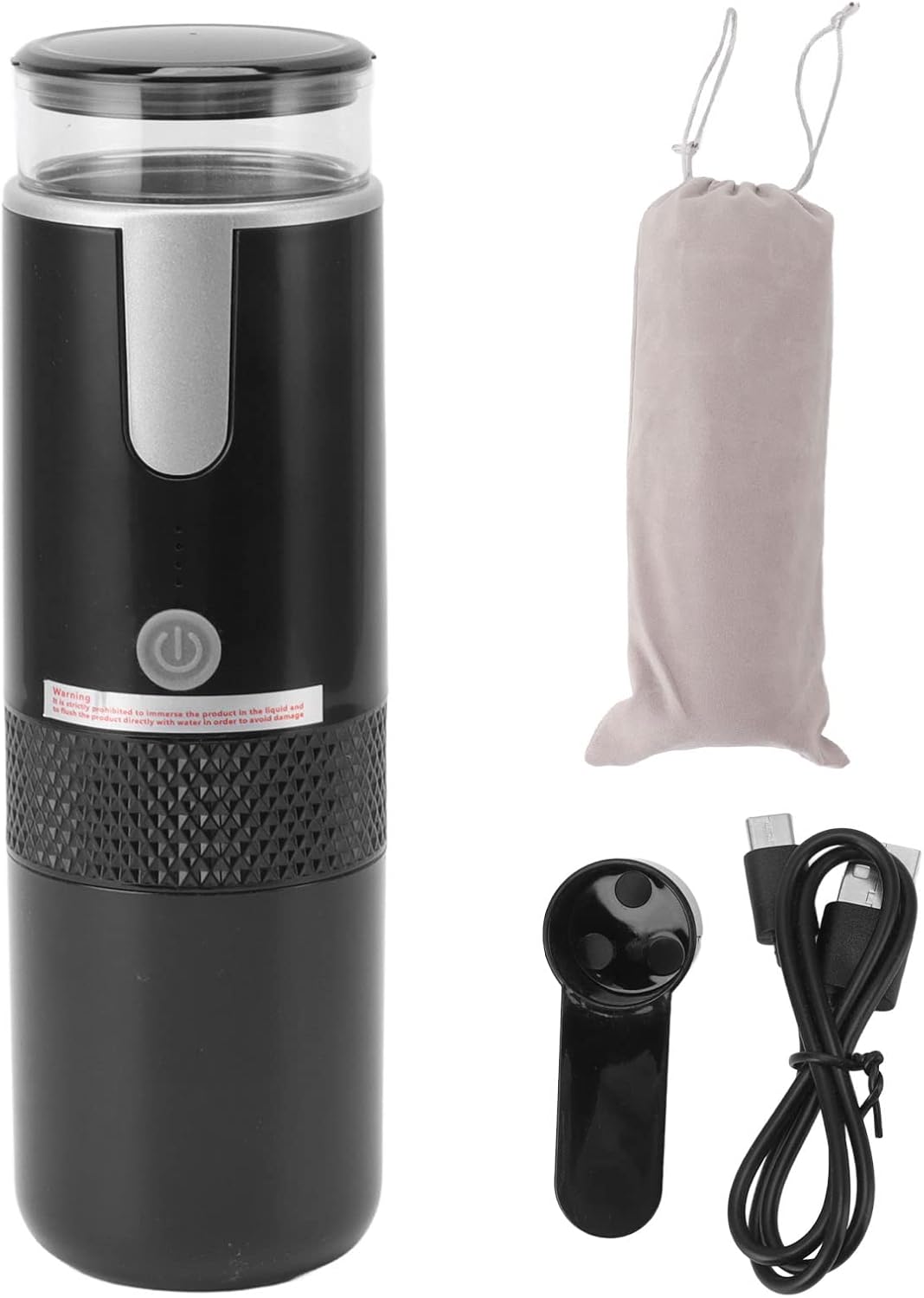 Portable Espresso Machine, Travel Coffee Maker Compatible with K Cup Capsules & Ground Coffee, 1200mah Battery, Handheld Single Serve Coffee Machine R280