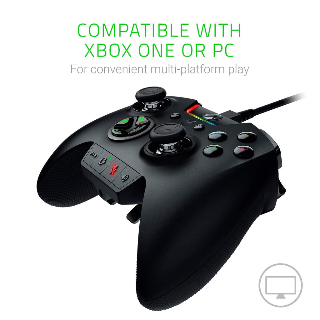 Black Officially Licensed Xbox One Controller with 6 Remappable Buttons and Triggers G76413