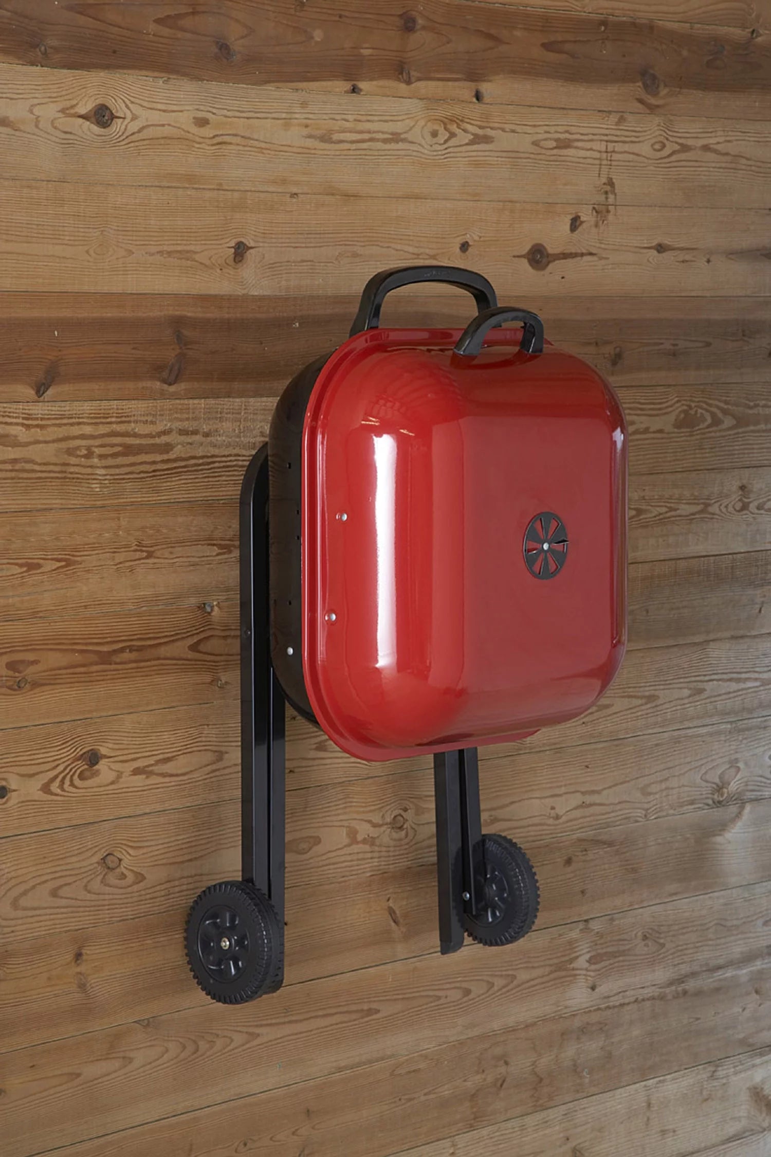 Red Portable Steel Charcoal Grill S4005
