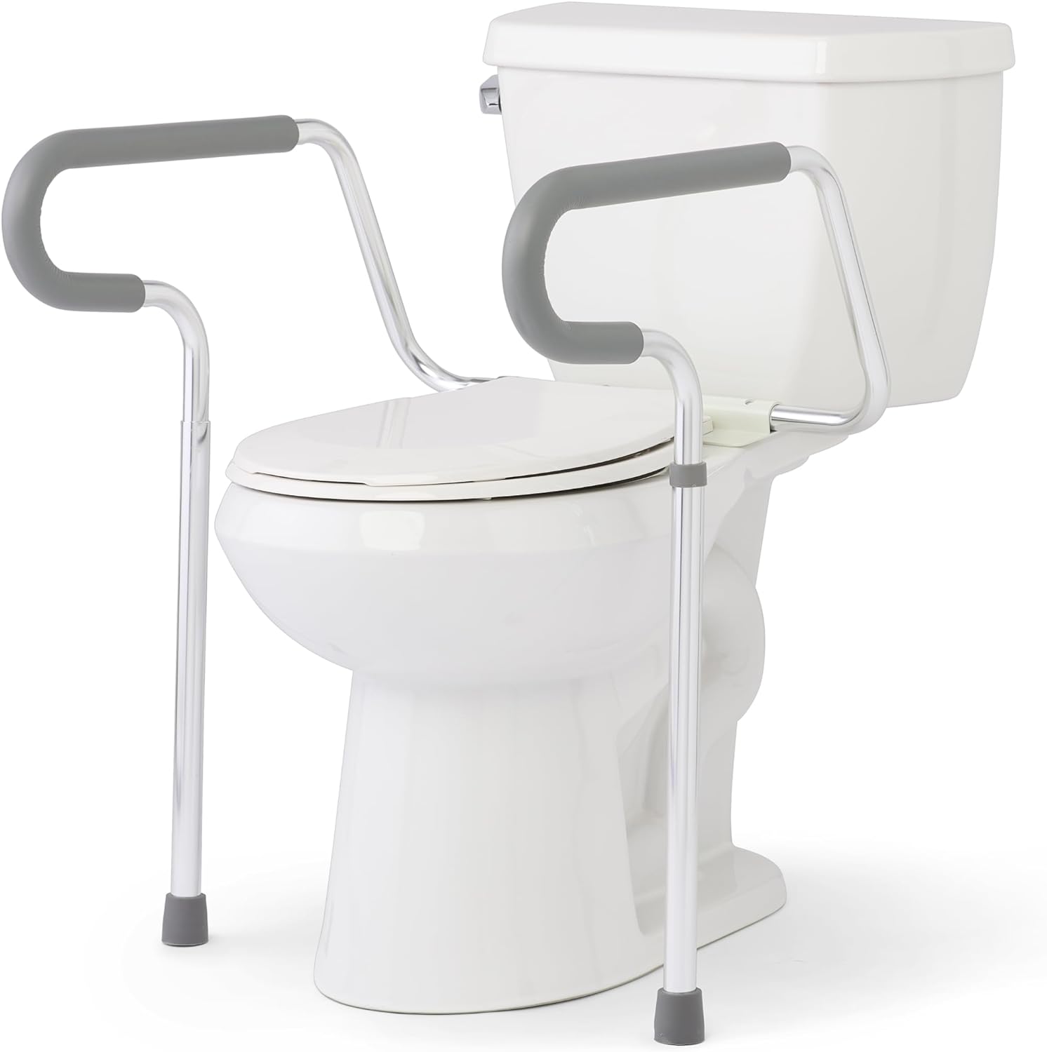 Height Adjustable Toilet Safety Rail with Armrests, 300 LB. Weight Capacity K9170