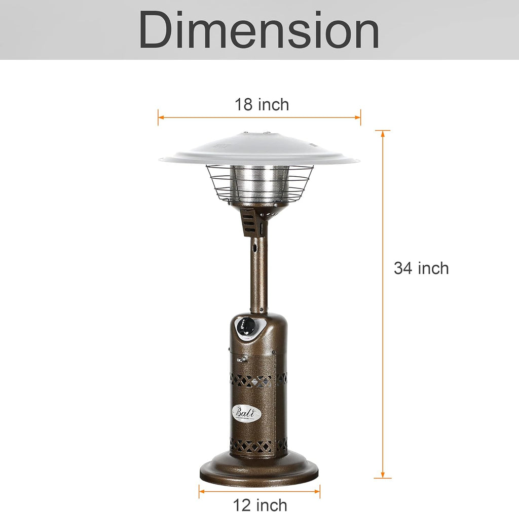 Bronze Portable Propane Patio Heater W26887