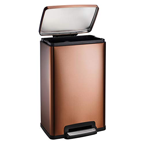 13 Gallon Stainless Steel Step Can E140