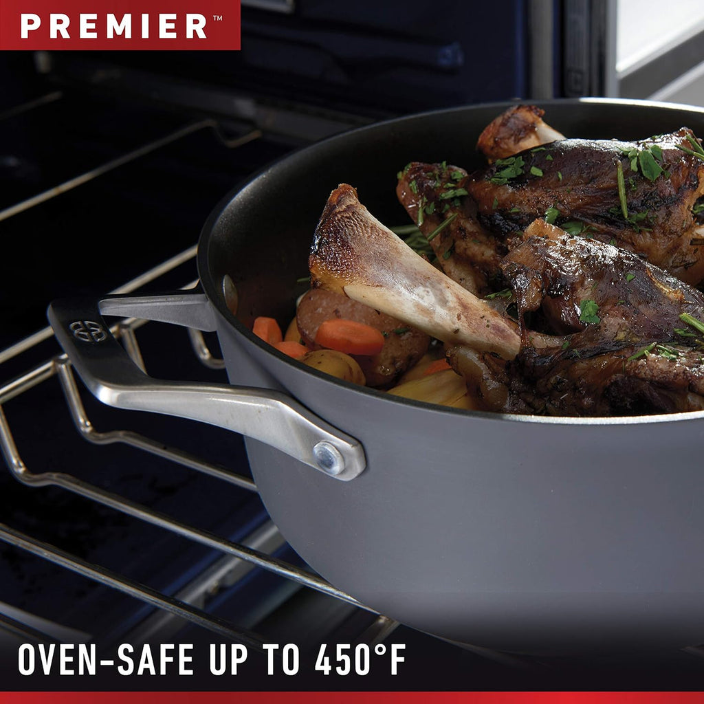 1.5-Quart Hard-Anodized Nonstick Sauce Pan with Cover Black R311303