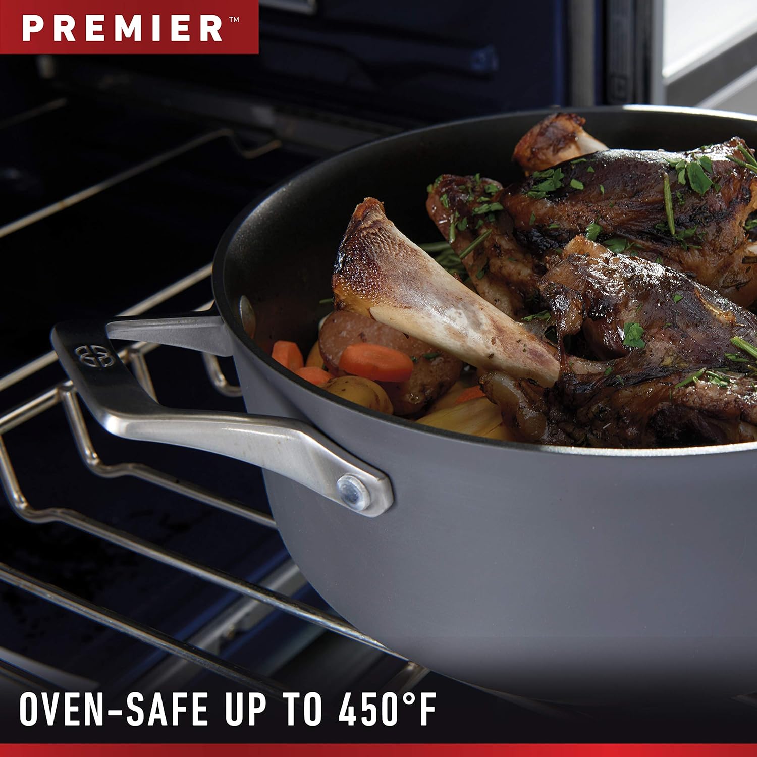 1.5-Quart Hard-Anodized Nonstick Sauce Pan with Cover Black R311303