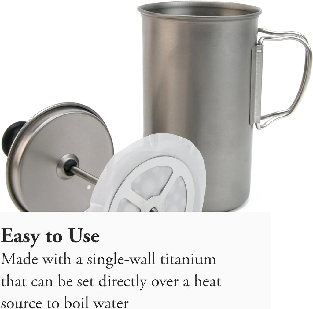 Titanium French Press Coffee Maker A22578