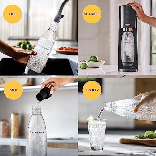 White Sparkling Water Maker with 1L BPA-Free Water Bottle W5134